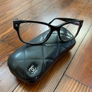 Chanel 3135 Quilted Square Optical Glasses with Plano Lens